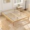 Queen Size Platform Bed Frame with Slats Support and Rubber Wood Legs
